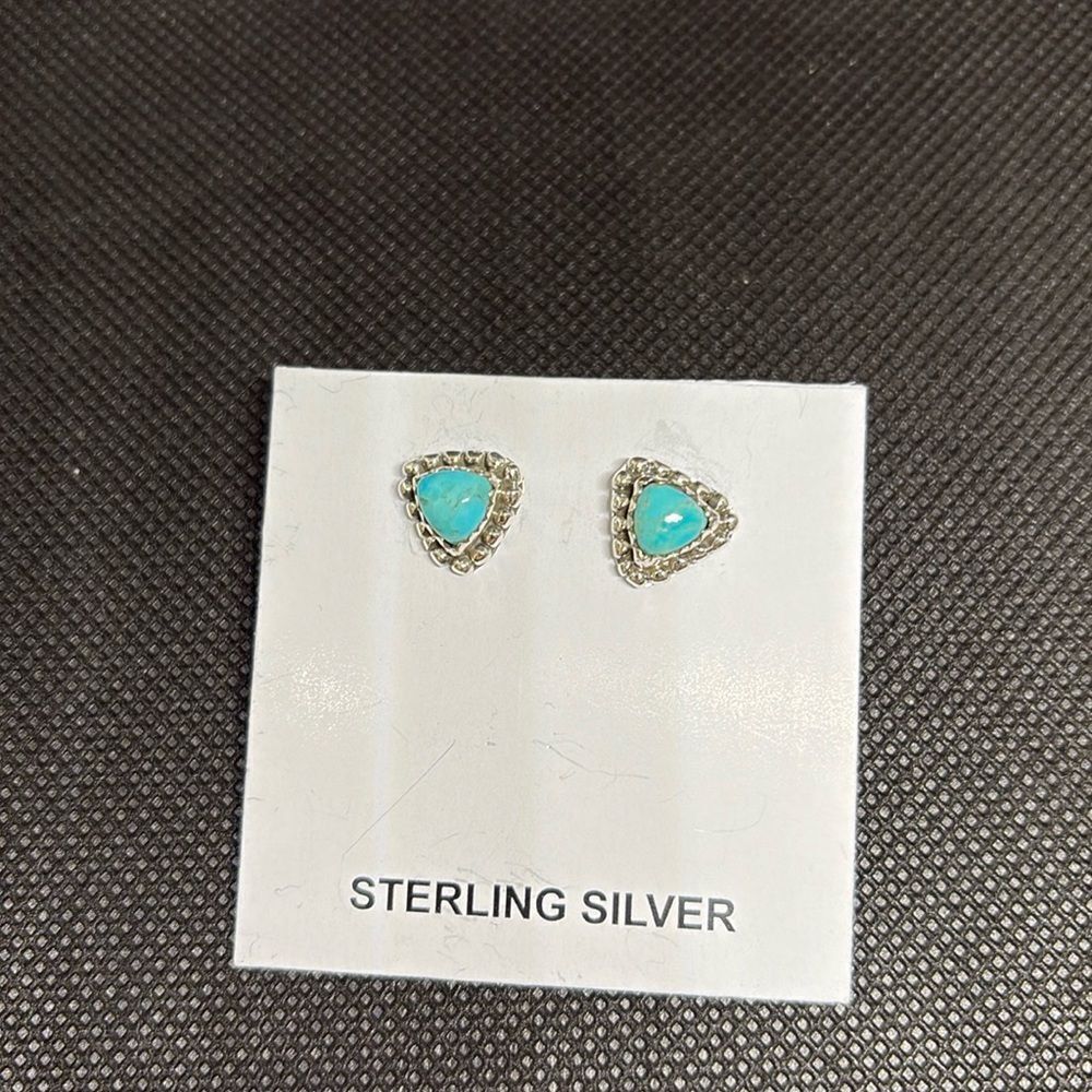 NWT 925 sterling silver turquoise studs